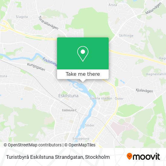 Turistbyrå Eskilstuna Strandgatan map