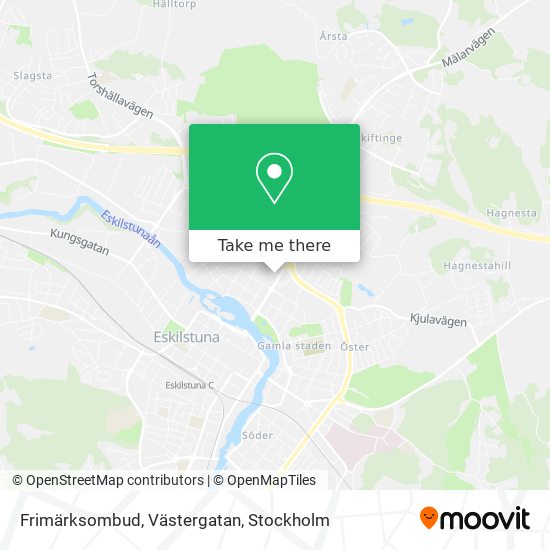 Frimärksombud, Västergatan map