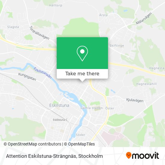 Attention Eskilstuna-Strängnäs map