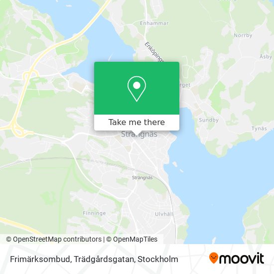 Frimärksombud, Trädgårdsgatan map