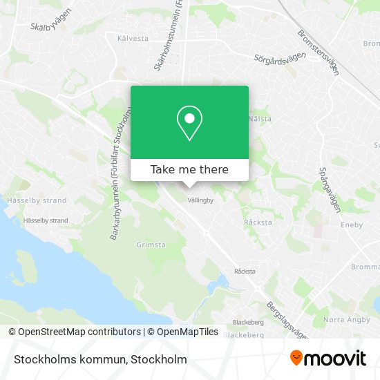 Stockholms kommun map