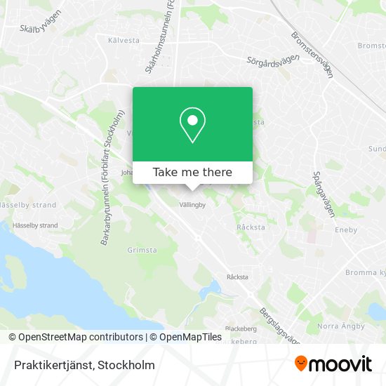 Praktikertjänst map