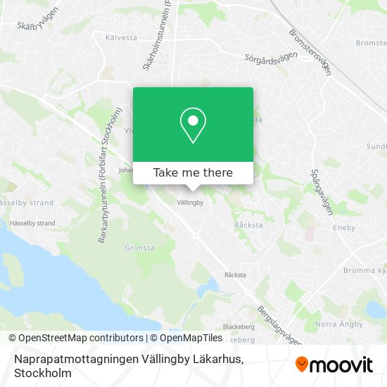 Naprapatmottagningen Vällingby Läkarhus map