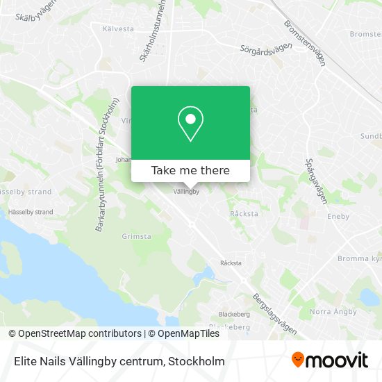 Elite Nails Vällingby centrum map