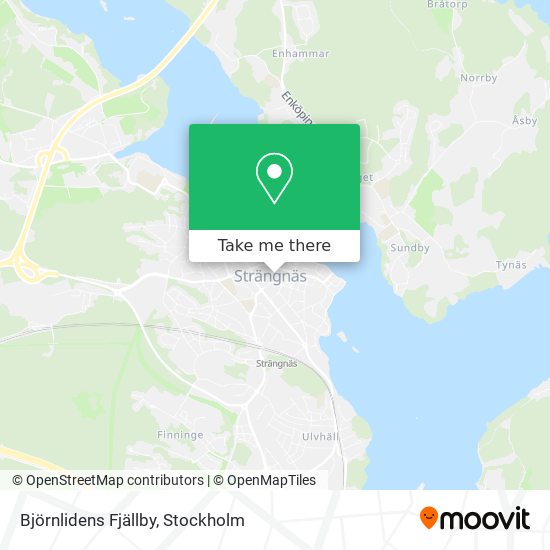 Björnlidens Fjällby map