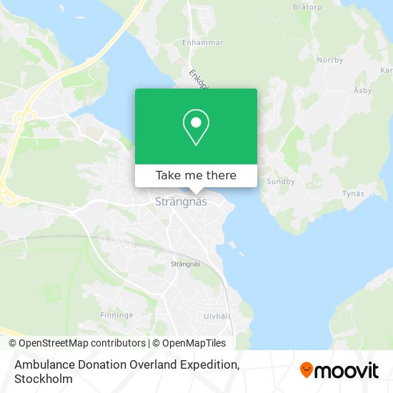 Ambulance Donation Overland Expedition map