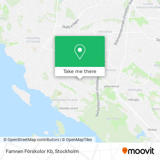 Famnen Förskolor Kb map