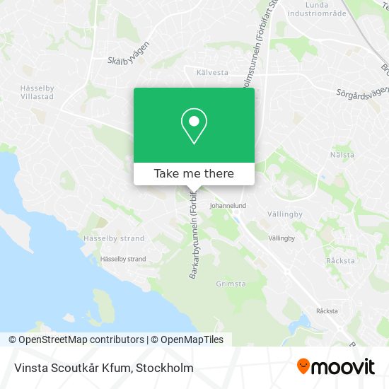 Vinsta Scoutkår Kfum map