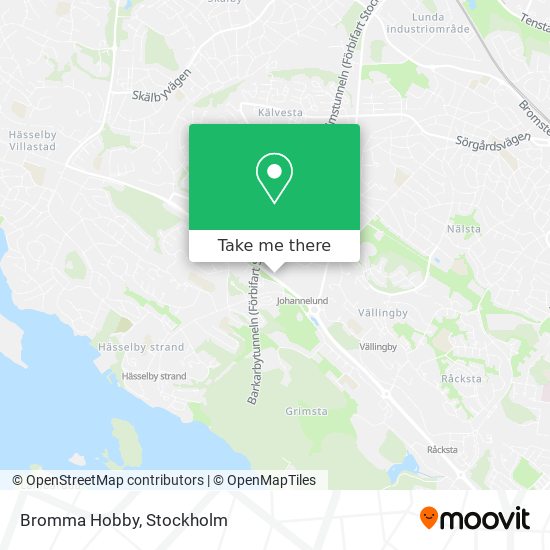 Bromma Hobby map