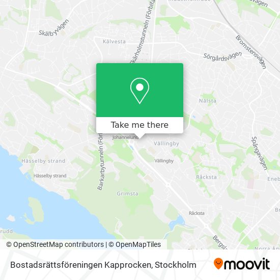 Bostadsrättsföreningen Kapprocken map