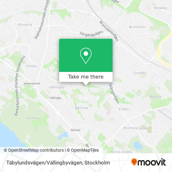 Täbylundsvägen/Vällingbyvägen map