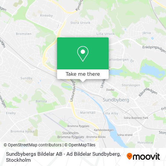 Sundbybergs Bildelar AB - Ad Bildelar Sundbyberg map