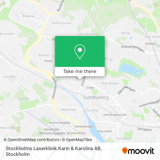 Stockholms Laserklinik.Karin & Karolina AB map