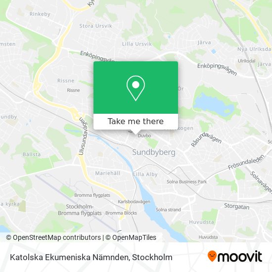 Katolska Ekumeniska Nämnden map