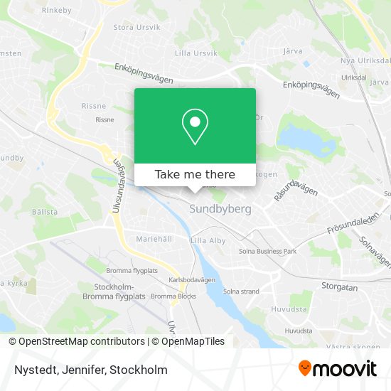 Nystedt, Jennifer map