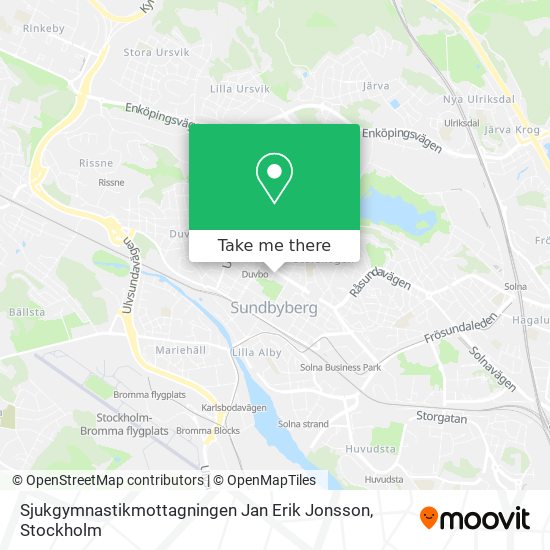 Sjukgymnastikmottagningen Jan Erik Jonsson map