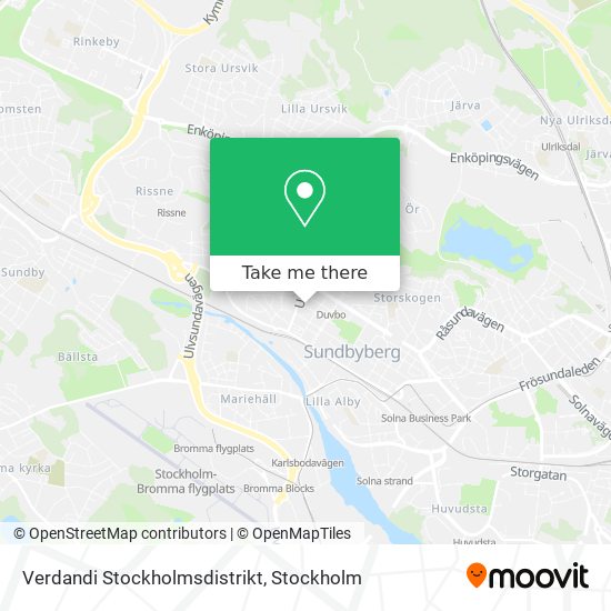 Verdandi Stockholmsdistrikt map