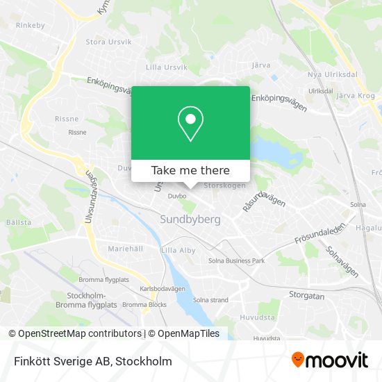 Finkött Sverige AB map