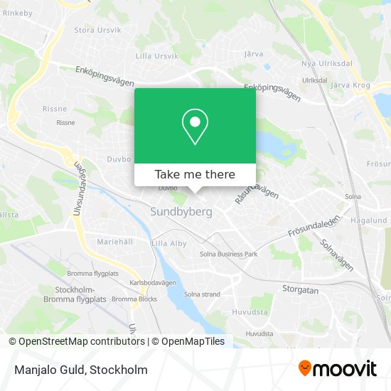 Manjalo Guld map