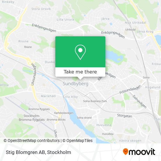 Stig Blomgren AB map