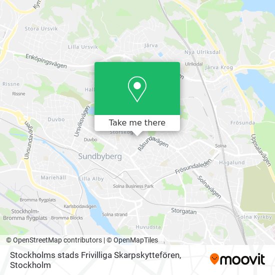 Stockholms stads Frivilliga Skarpskyttefören map