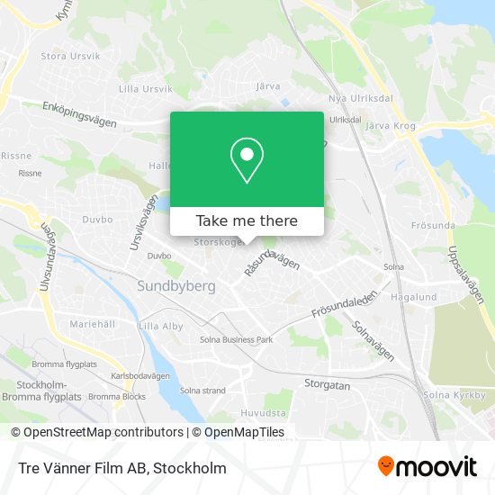 Tre Vänner Film AB map