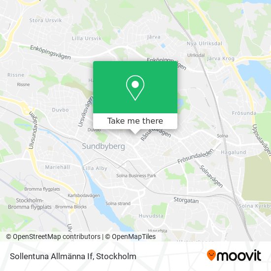 Sollentuna Allmänna If map