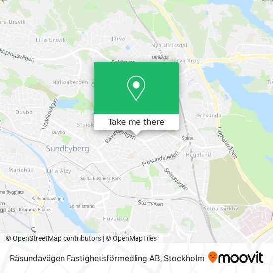 Råsundavägen Fastighetsförmedling AB map