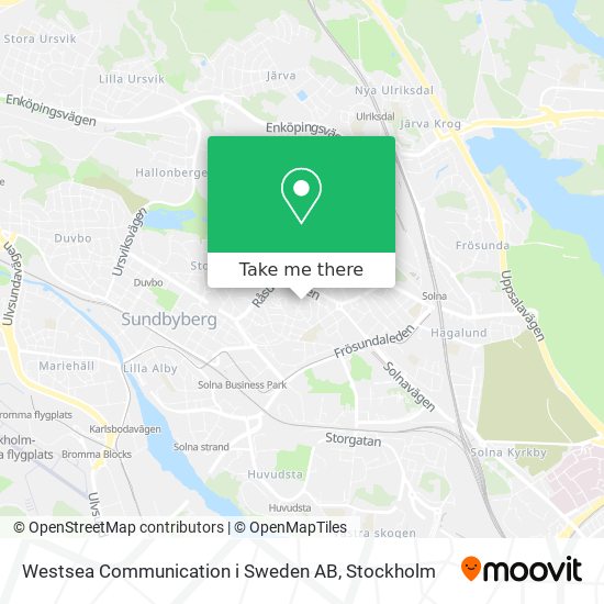 Westsea Communication i Sweden AB map