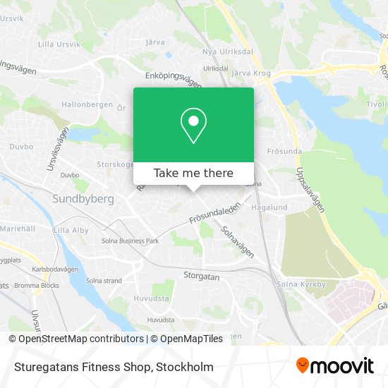 Sturegatans Fitness Shop map