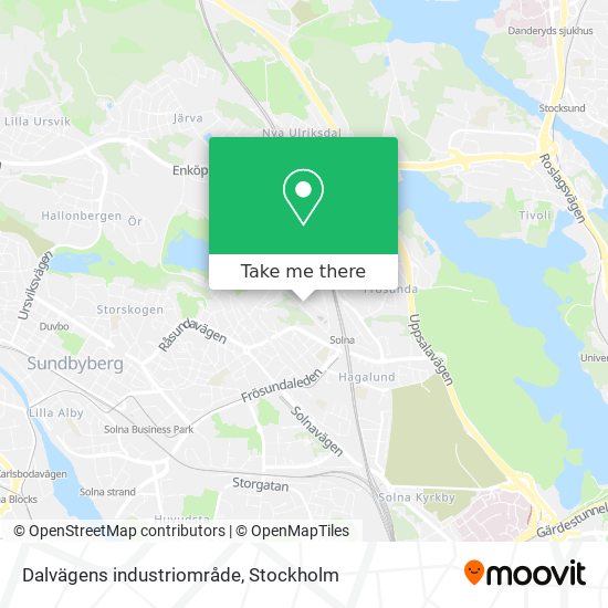 Dalvägens industriområde map