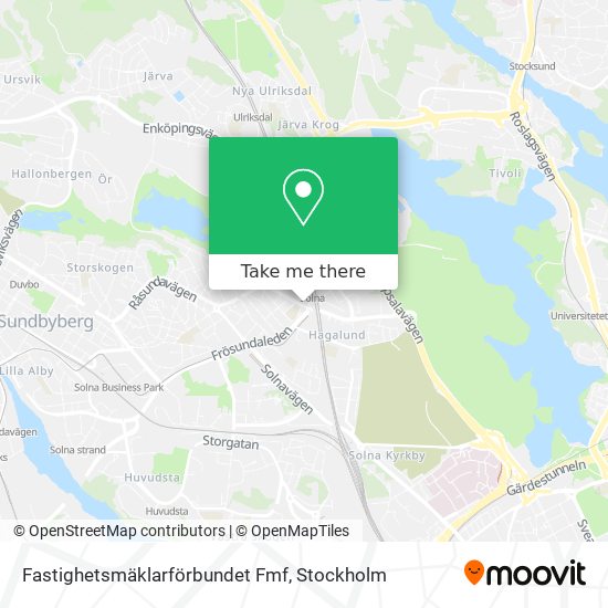 Fastighetsmäklarförbundet Fmf map