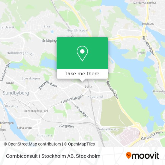 Combiconsult i Stockholm AB map