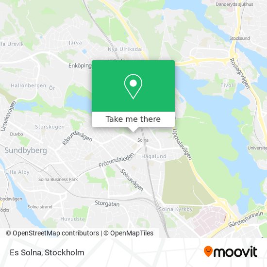 Es Solna map