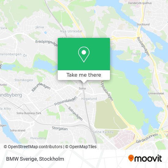 BMW Sverige map