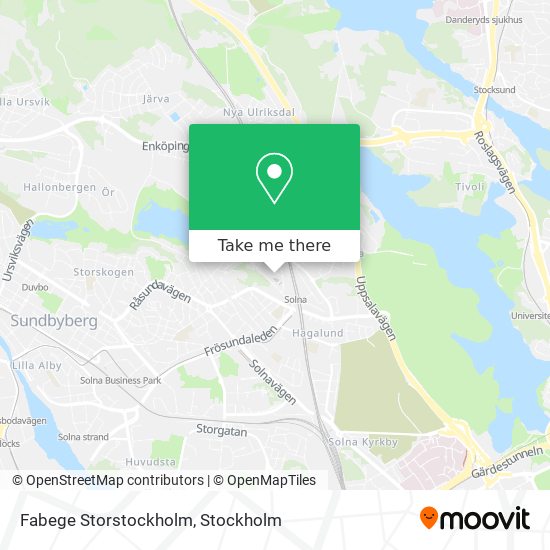 Fabege Storstockholm map