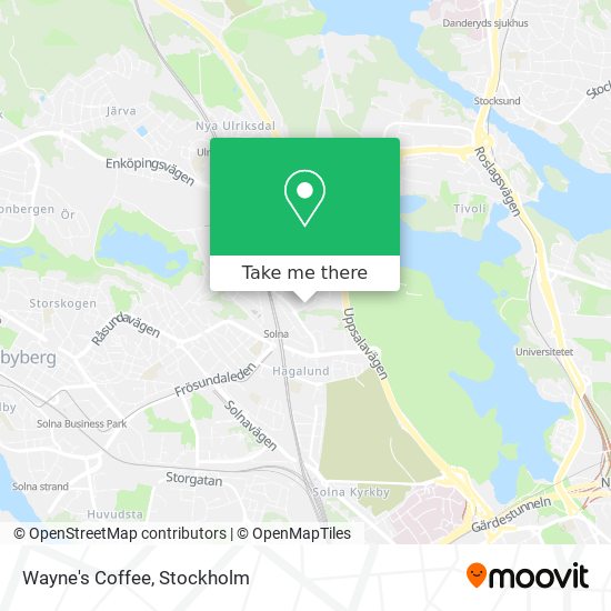 Wayne's Coffee map