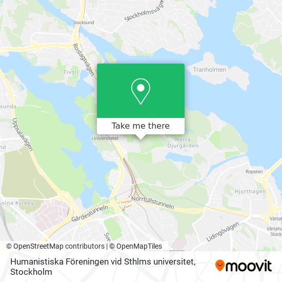 Humanistiska Föreningen vid Sthlms universitet map