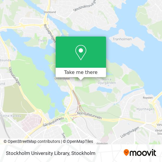 Stockholm University Library map