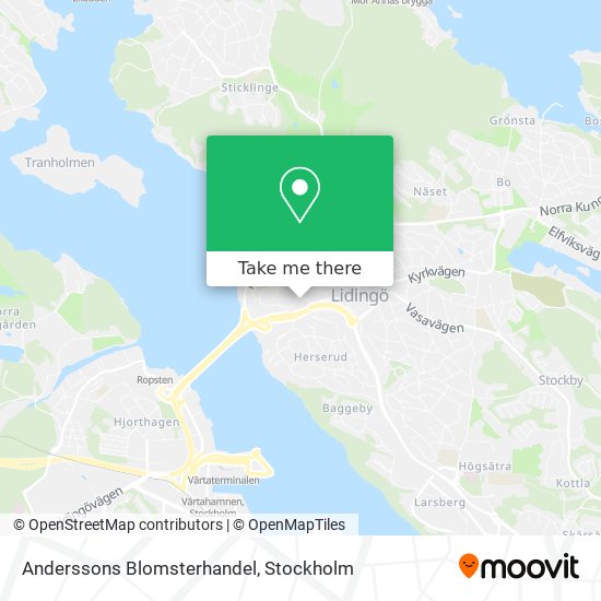 Anderssons Blomsterhandel map