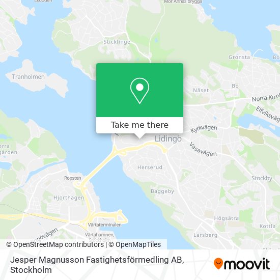 Jesper Magnusson Fastighetsförmedling AB map