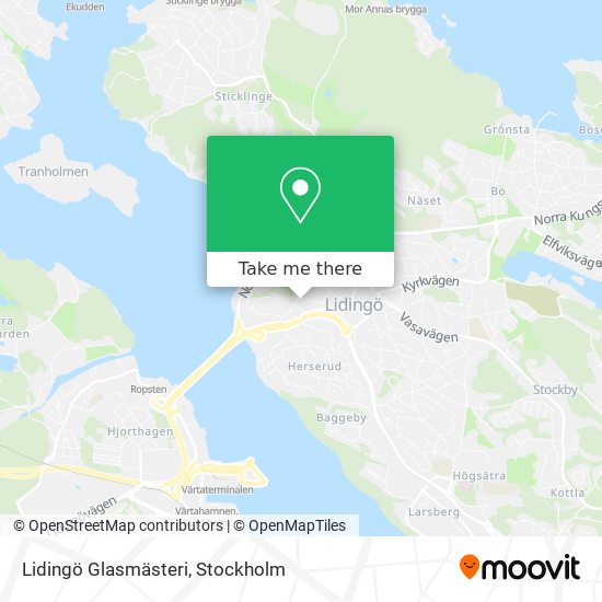 Lidingö Glasmästeri map