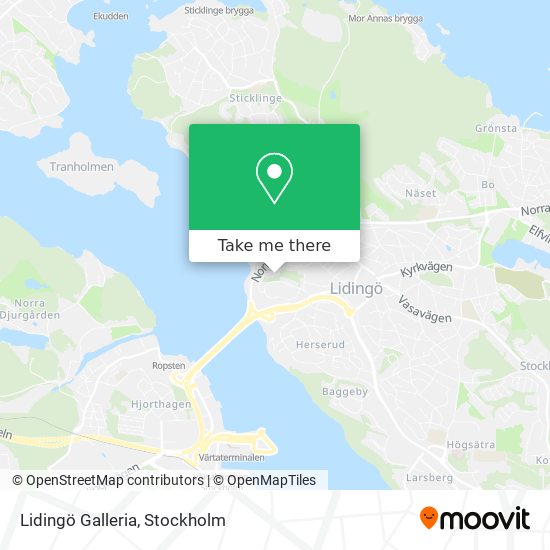 Lidingö Galleria map