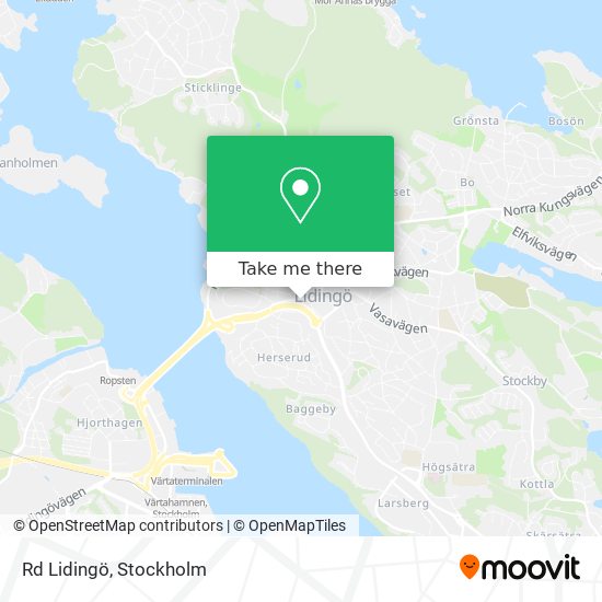 Rd Lidingö map