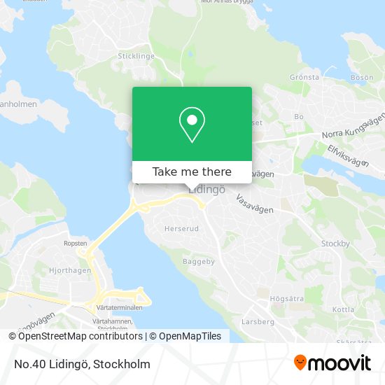 No.40 Lidingö map