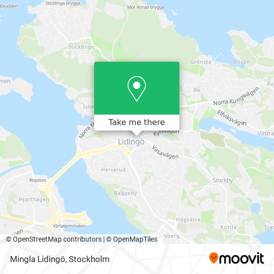 Mingla Lidingö map