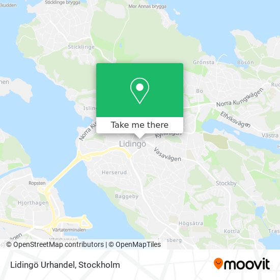 Lidingö Urhandel map