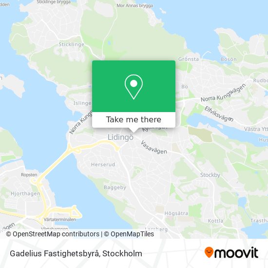 Gadelius Fastighetsbyrå map