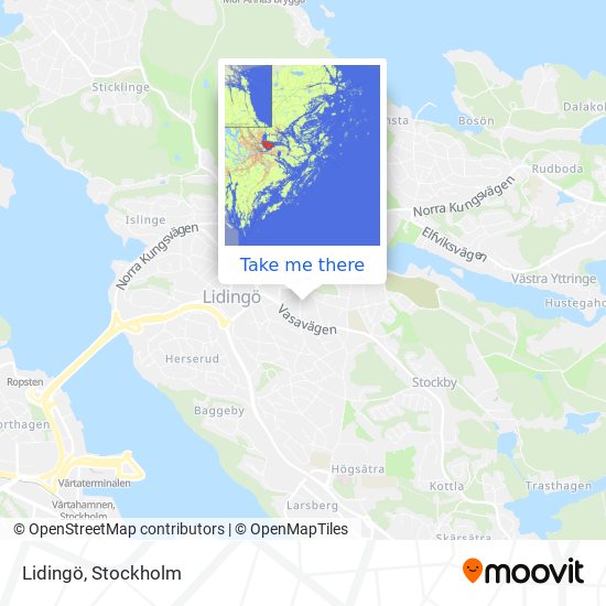 Lidingö map