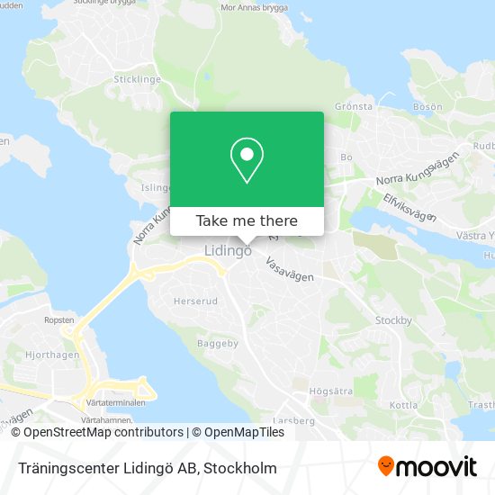 Träningscenter Lidingö AB map